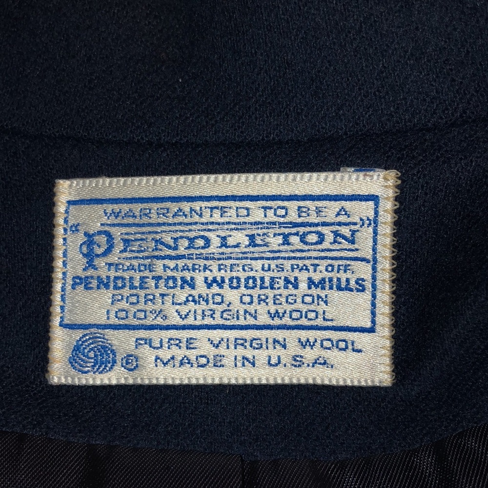 Pendleton 100% Virgin Wool Fully Lined Navy Blue … - image 4